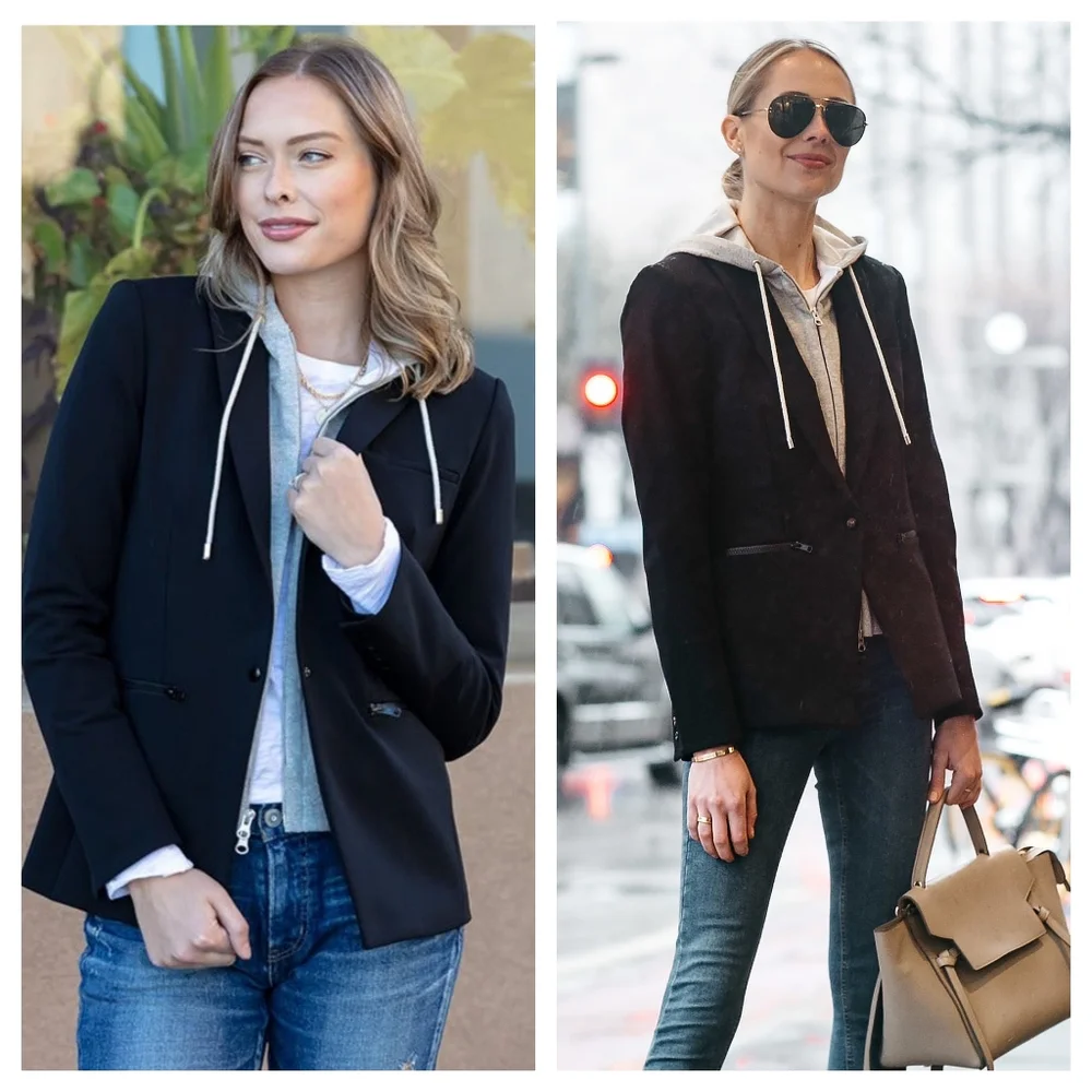 Veronica Beard Black Iconic Scuba Dickey Jacket Blazer Size 4 - Picture 3 of 13